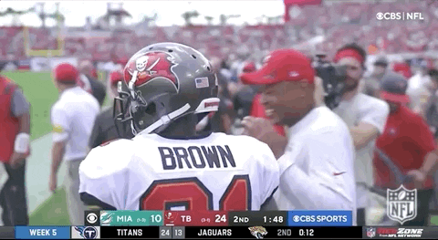 Antonio Brown Tampa Buccaneers Hug GIF