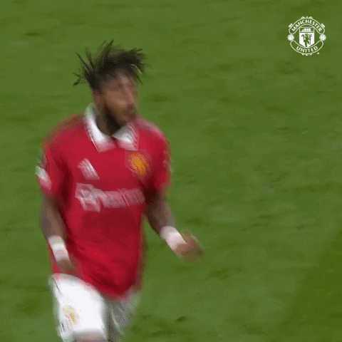Antony Dos Santos Chest Bump With Fred Mufc GIF