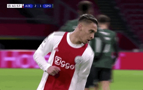 Antony Dos Santos Shoulder Bump With Teammate GIF