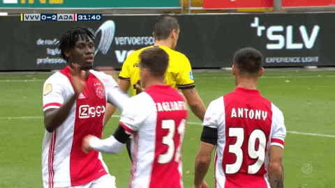 Antony Santos High Five Adama Traore Nicolas Tagliafico GIF