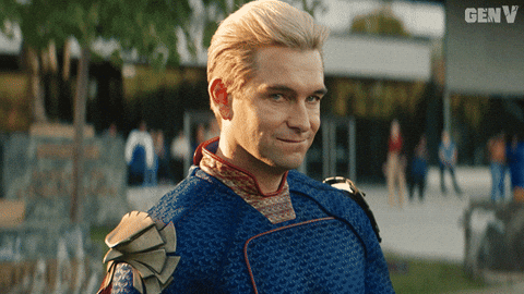 Antony Starr Homelander No Finger Sign GIF