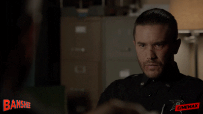 Antony Starr Lucas Hood With Deputy Brock Lotus GIF