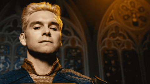 Antony Starr The Boys Homelander Nodding GIF