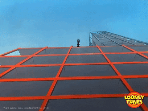 Anvil Falling From The Rooftop GIF