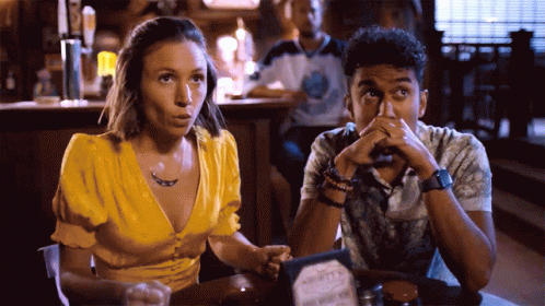 Boy And Girl On Bar Anxiety Breathing GIF