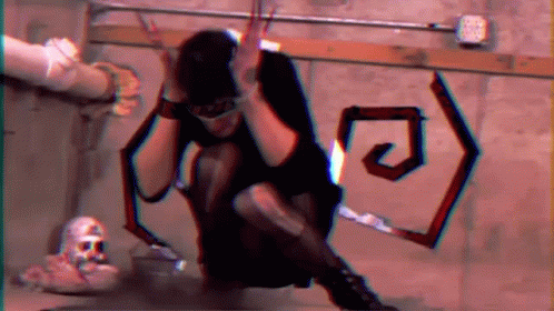 Confused Woman Having Anxiety Breathing GIF