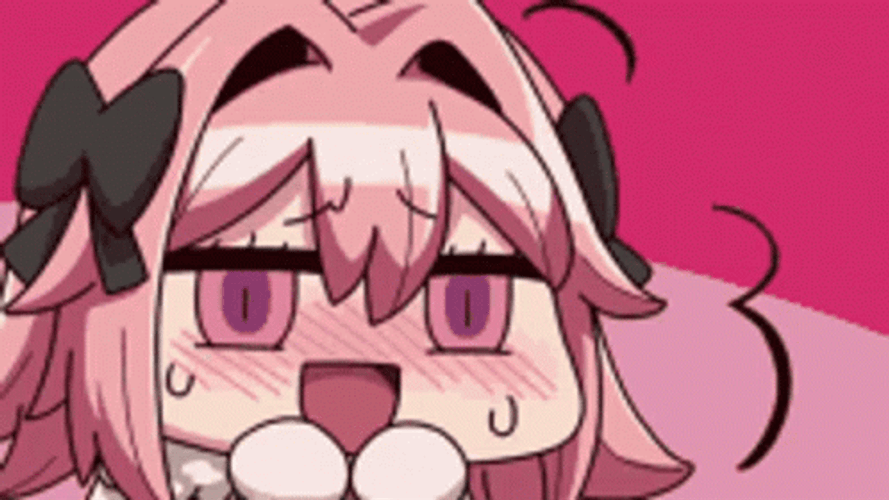 Anxious Astolfo Sweating Profusely GIF