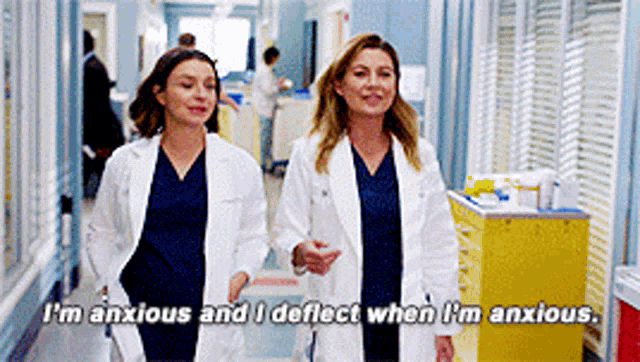 Anxious Grey’s Anatomy Amelia Shepherd Caterina Scorsone GIF