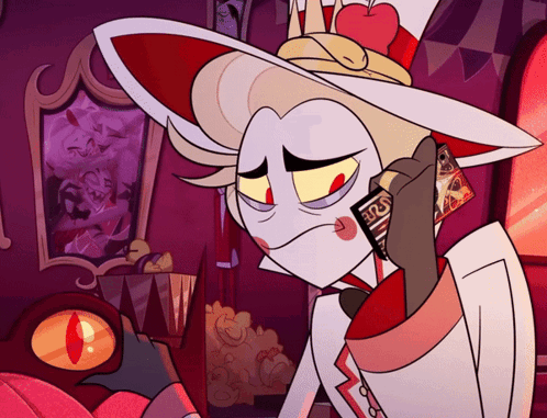 Anxious Lucifer Hazbin Hotel GIF