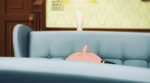 Anya Forger Peering Spy X Family GIF