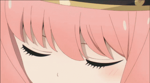Anya Forger Pink Haired Side Eye GIF
