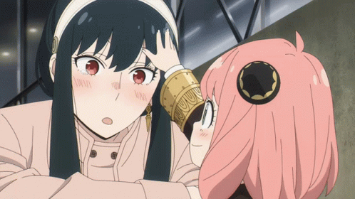 Anya Forger Caressing Yor Forger's Hair GIF