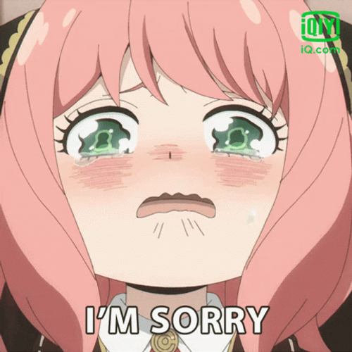 Anya Forger Apologizing Anime Cry GIF