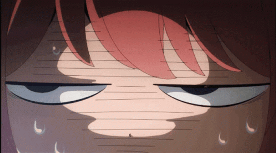 Anya Forger Penetrating Stare Close Up GIF