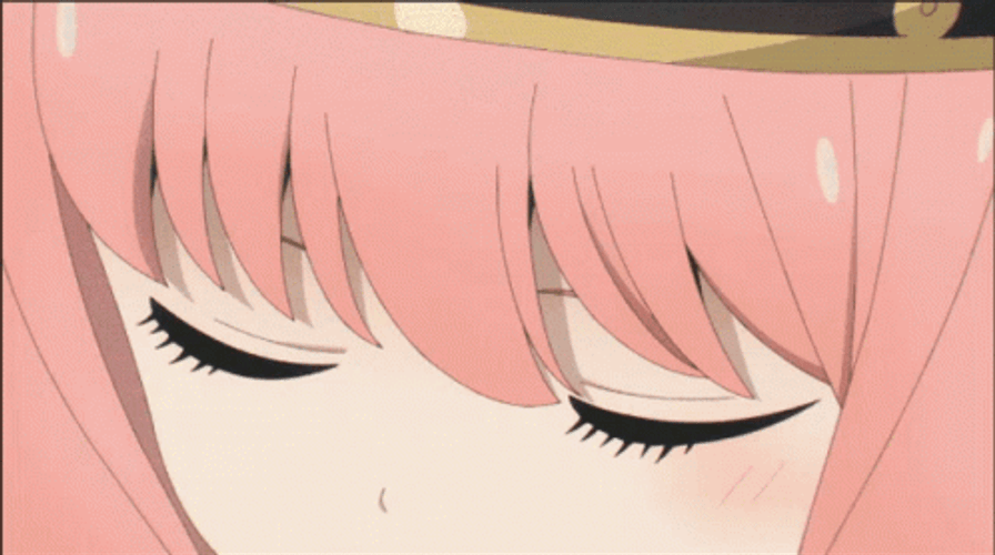 Anya Forger Pink Haired Side Eye GIF