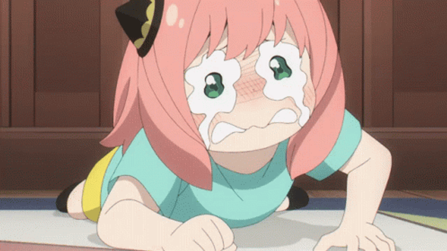 Anya Forger Tearing Up Spy X Family GIF