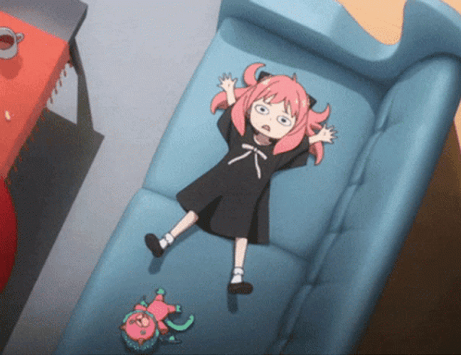 Anya Forger Thinking Lying In Couch GIF
