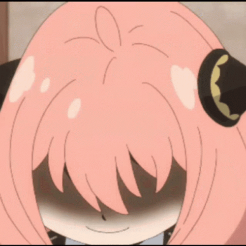 Anya Looking Up Sweet Smile GIF