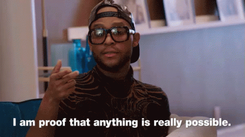 Black Guy Proof That Anything Is Possible GIF