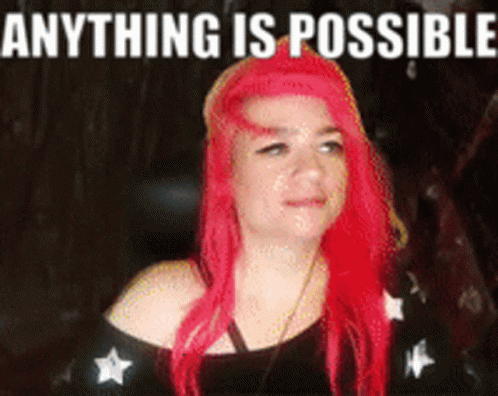 Anything Is Possible Neon Halo GIF