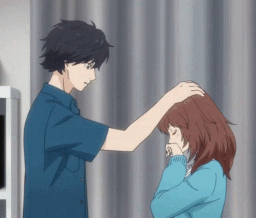 Ao Haru Ride Head Pat GIF