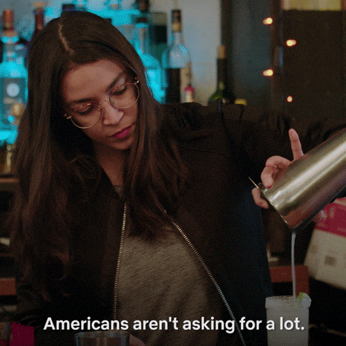 Aoc Alexandria Ocasio Cortez Bar Tending GIF