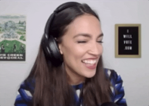 Aoc Alexandria Ocasio Cortez Big Smile GIF