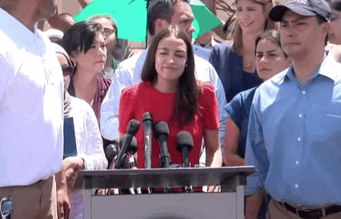 Aoc Alexandria Ocasio Cortez Democrat Rally Speech GIF