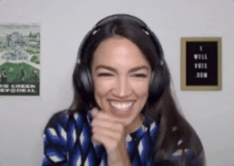 Aoc Alexandria Ocasio Cortez Laughing Out Loud GIF