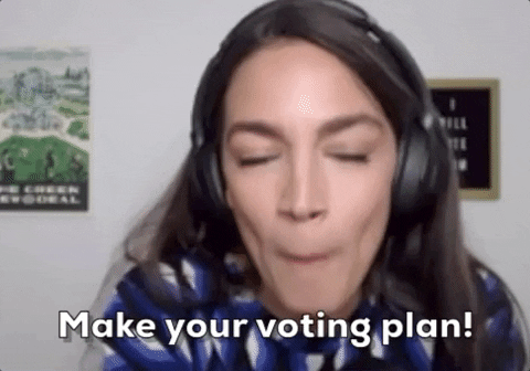 Aoc Alexandria Ocasio Cortez Make Voting Plan GIF