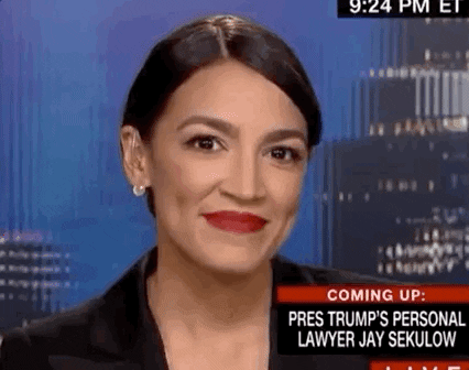 Aoc Alexandria Ocasio Cortez Taunting Smile GIF