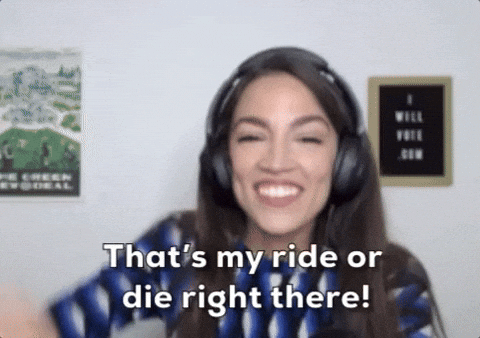Aoc Alexandria Ocasio Cortez That's My Ride GIF
