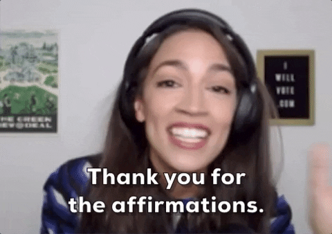 Aoc Thanking People For Affirmation GIF