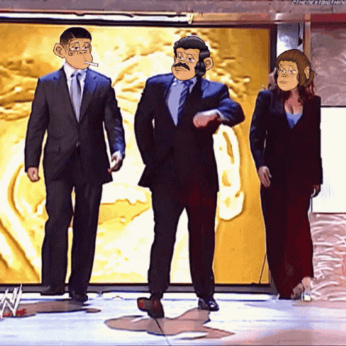 Apes Impersonating Vince Mcmahon Walk GIF