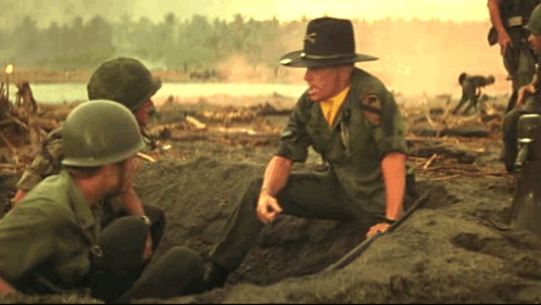 Apocalypse Now Scene Bill Kilgore Giving An Orders GIF