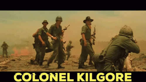 Apocalypse Now Scene Bill Kilgore Not Afraid GIF