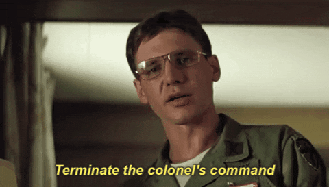 Apocalypse Now Scene Col Lucas Terminate Colonel Command GIF