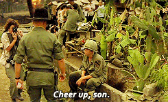 Apocalypse Now Scene Lt Col Bill Kilgore Cheer Up His Man GIF