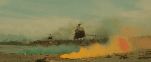 Apocalypse Now Scene When Chopper Landed GIF