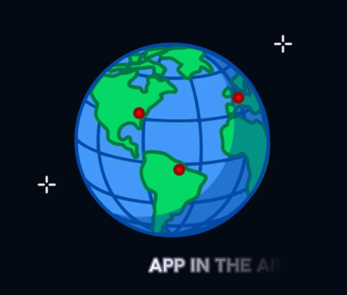 App In The Air Earth Rotation GIF