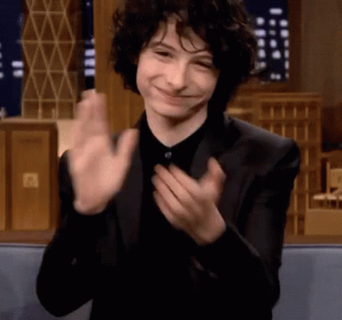 Applause Clapping Finn Wolfhard Yes Good GIF