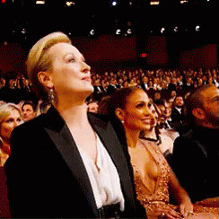 Applause Clapping Meryl Streep Pointing Yes GIF