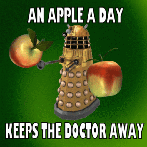 Apple A Day Keeps Doctor Away GIF