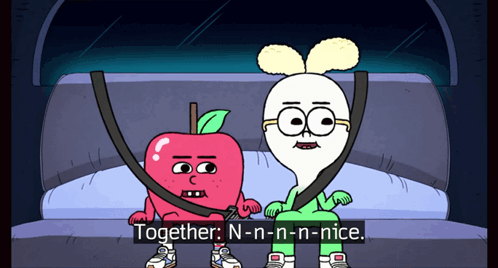 Apple and Onion in Car Together