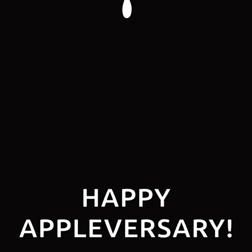 Apple Logo Happy Appleversary