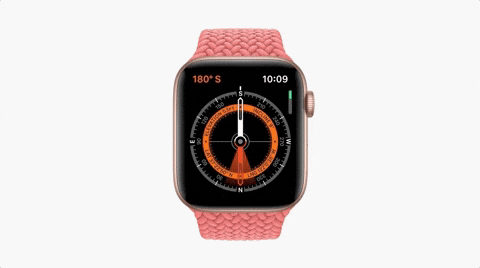 Apple Watch Displaying Coordinates On Screen GIF