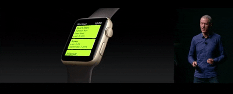 Apple Watch Showing Digital Time GIF