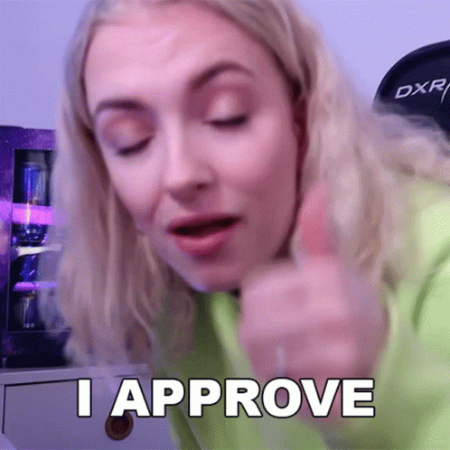 Approve Girl Blogger Thumbs Up GIF
