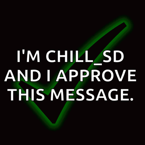 Approve Im Chill Neon Check GIF