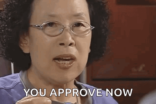 Approve Now Angry Korean Grandma GIF